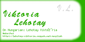 viktoria lehotay business card